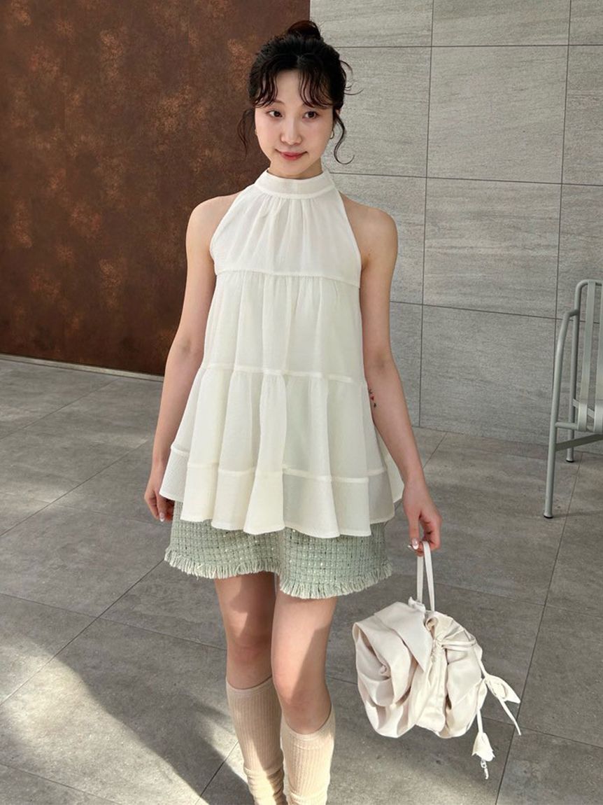 WEB限定カラー】アメスリティアードブラウス(シャツ・ブラウス