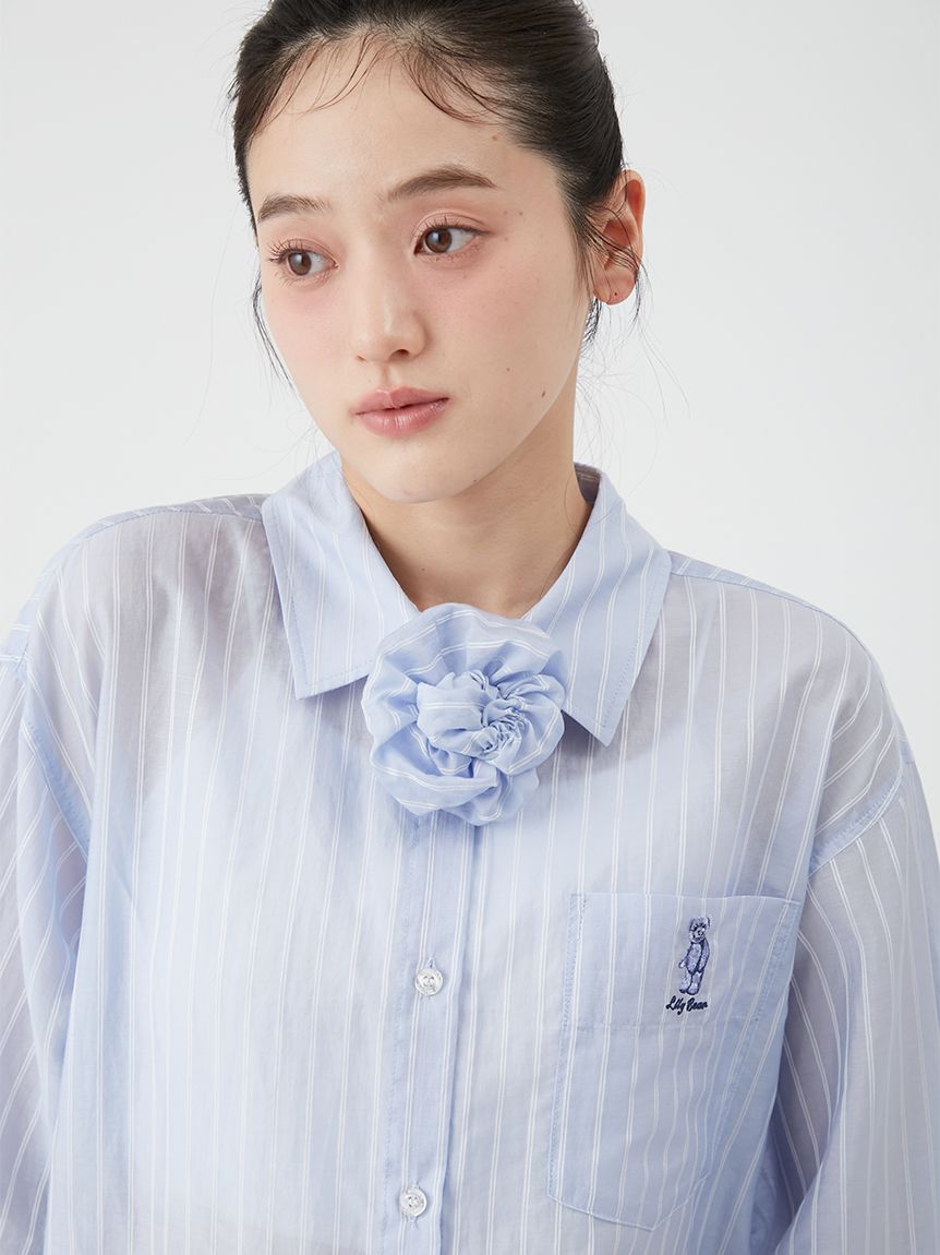PUI  lip 柄シアーシャツ LIP SERVICE（リップサービス）｜ 3wayシアーシャツ アイテムの詳細