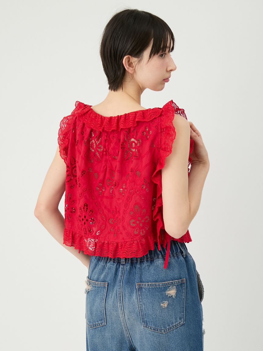 レーストリムブラウス(シャツ・ブラウス)｜TOPS｜LILY BROWN（リリー
