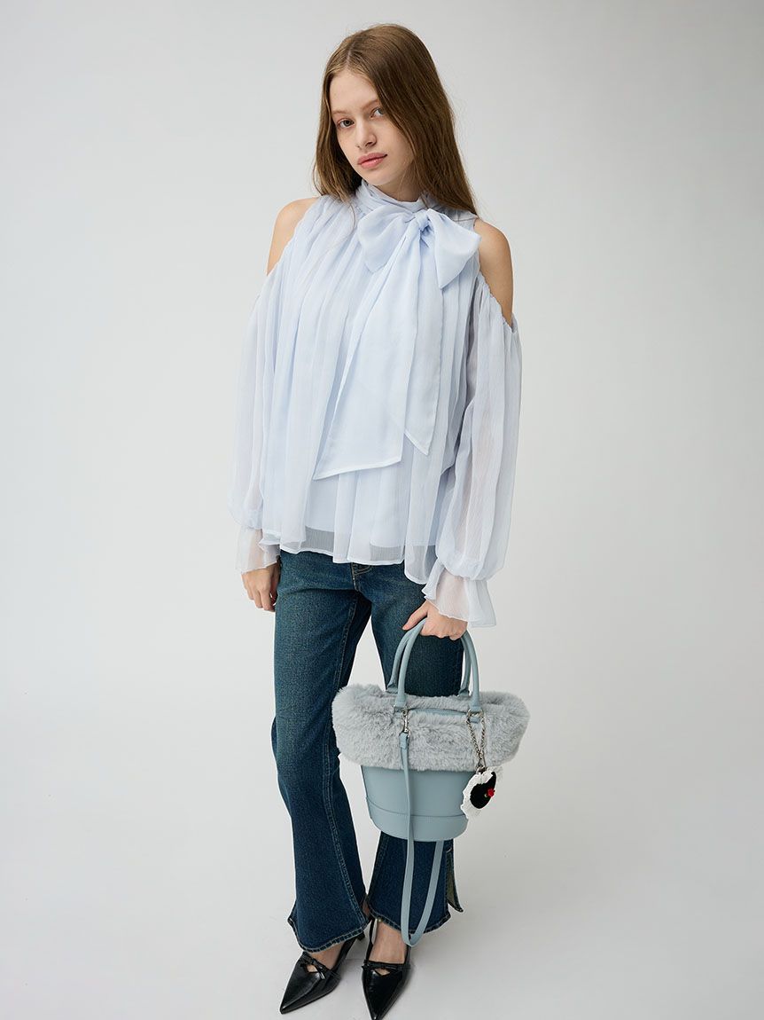 ドレープボウタイシフォンブラウス(シャツ・ブラウス)｜TOPS｜LILY