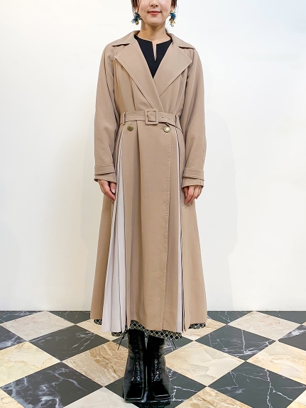 異素材切替トレンチコート コート アウター Lily Brown リリーブラウン の通販サイト 公式