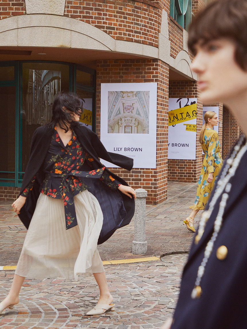 オレンジ系 Free Size 限定品 Lily Brown リリーブラウン ヴィンテージコート ロングコート ジャケット アウターオレンジ系free Size Www Marengoef Com