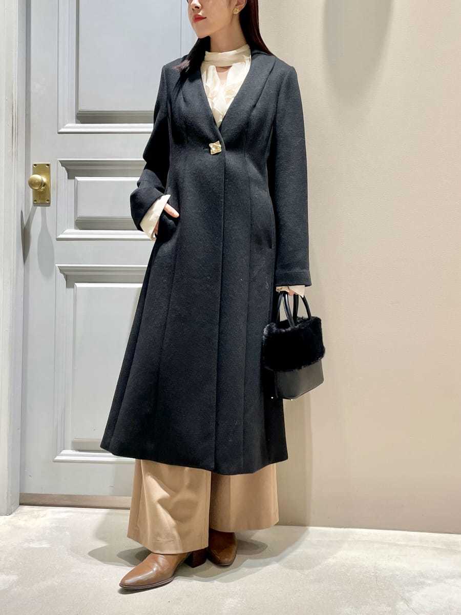 リリーブラウン　コート リリーブラウン LILY BROWN リバーコート （BLK） -ファッション