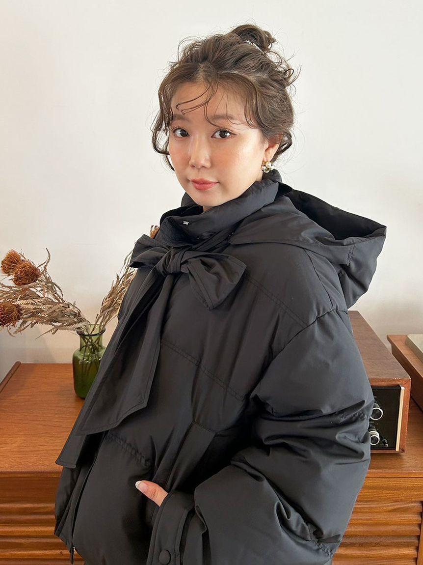 WEB限定カラー】recycleリボンダウン(ダウンジャケット/コート