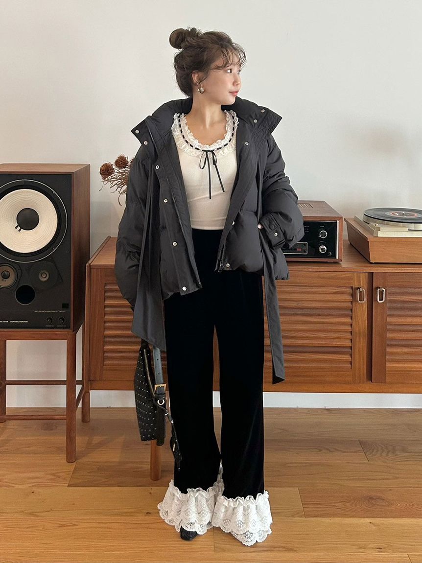 WEB限定カラー】recycleリボンダウン(コート)｜アウター｜LILY