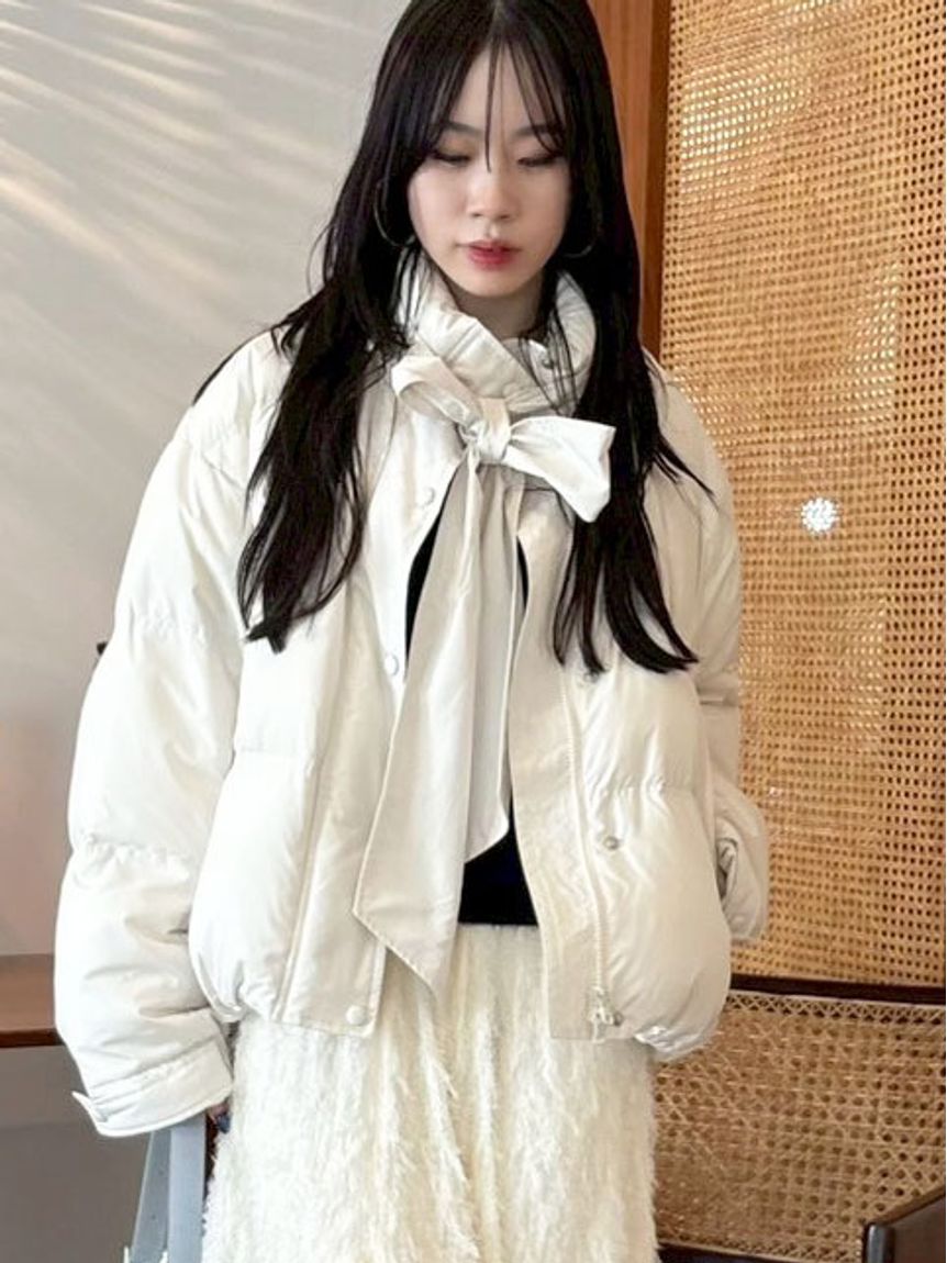 WEB限定カラー】recycleリボンダウン(コート)｜アウター｜LILY BROWN