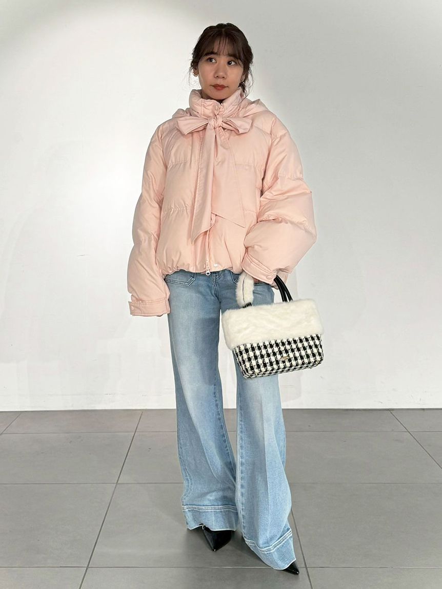 WEB限定カラー】recycleリボンダウン(コート)｜アウター｜LILY BROWN