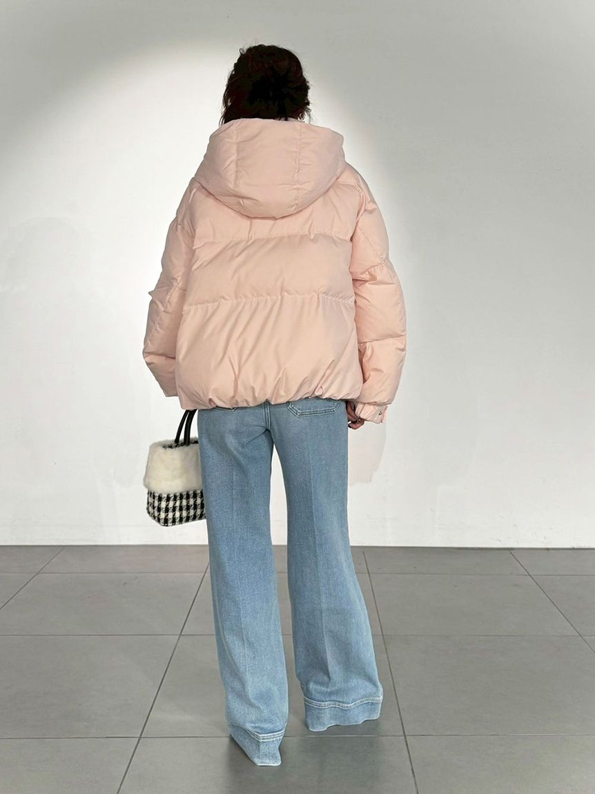 【LILY BROWN】recycleリボンダウンジャケット フラワー LILY BROWN（リリーブラウン）の「Recycleリボンダウン