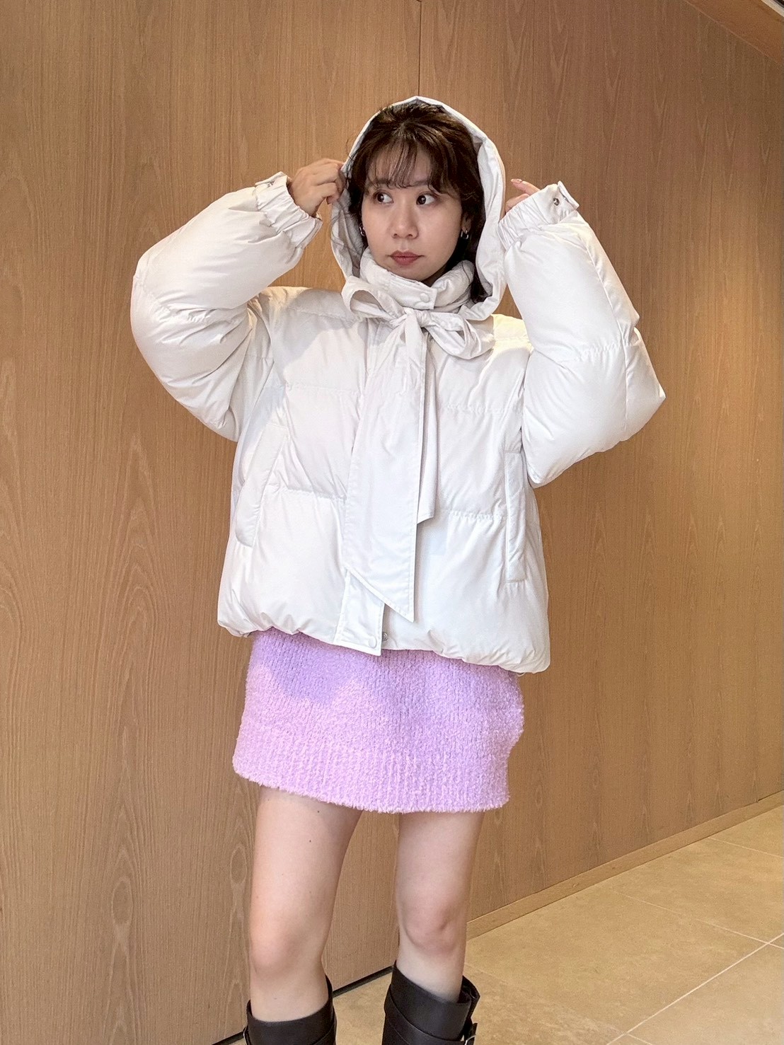 WEB限定カラー】recycleリボンダウン(コート)｜アウター｜LILY BROWN