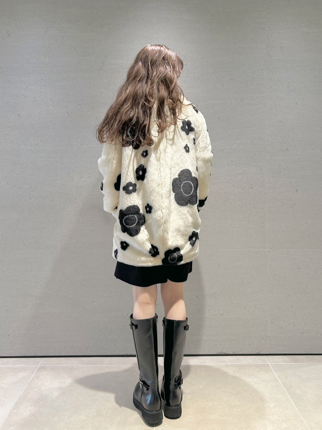 LILY BROWN×MARY QUANT】デイジービジュー釦ファーコート