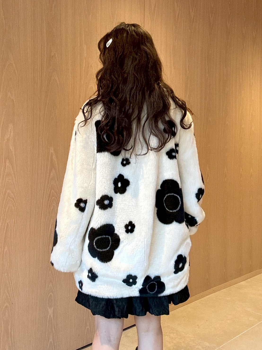 LILY BROWN×MARY QUANT】デイジービジュー釦ファーコート