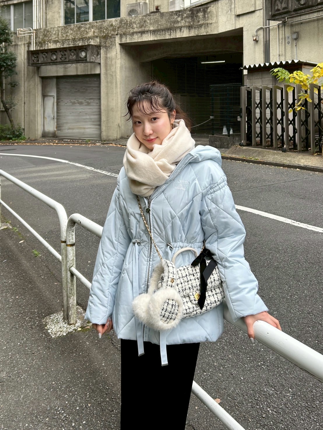 LILY BROWN×MARY QUANT】デイジーチャーム付きキルトダウンミドル