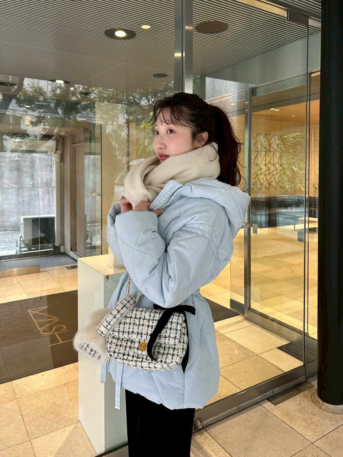 LILY BROWN×MARY QUANT】デイジーチャーム付きキルトダウンミドル