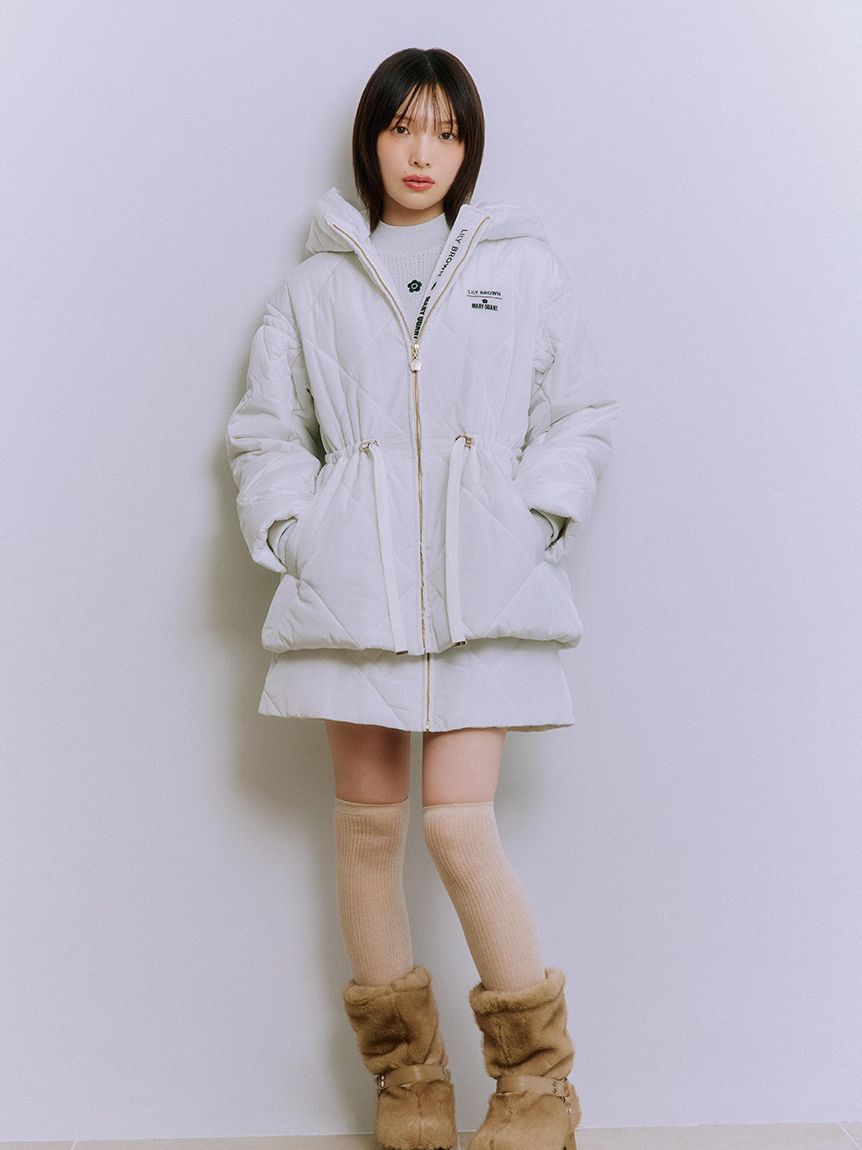 LILY BROWN×MARY QUANT】デイジーチャーム付きキルトダウンミドル