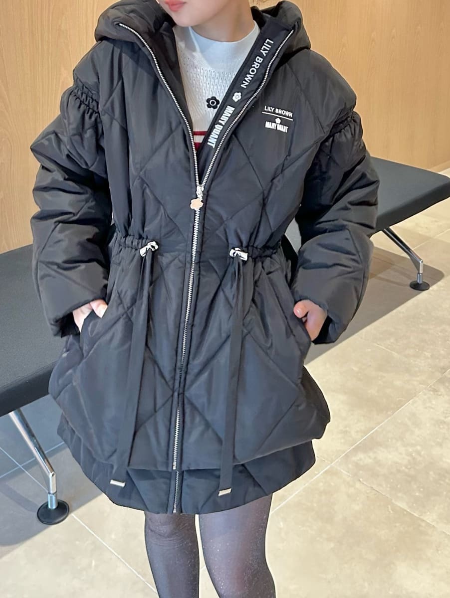 LILY BROWN×MARY QUANT】キルトダウンミドルコート【Hearts2Hearts着用