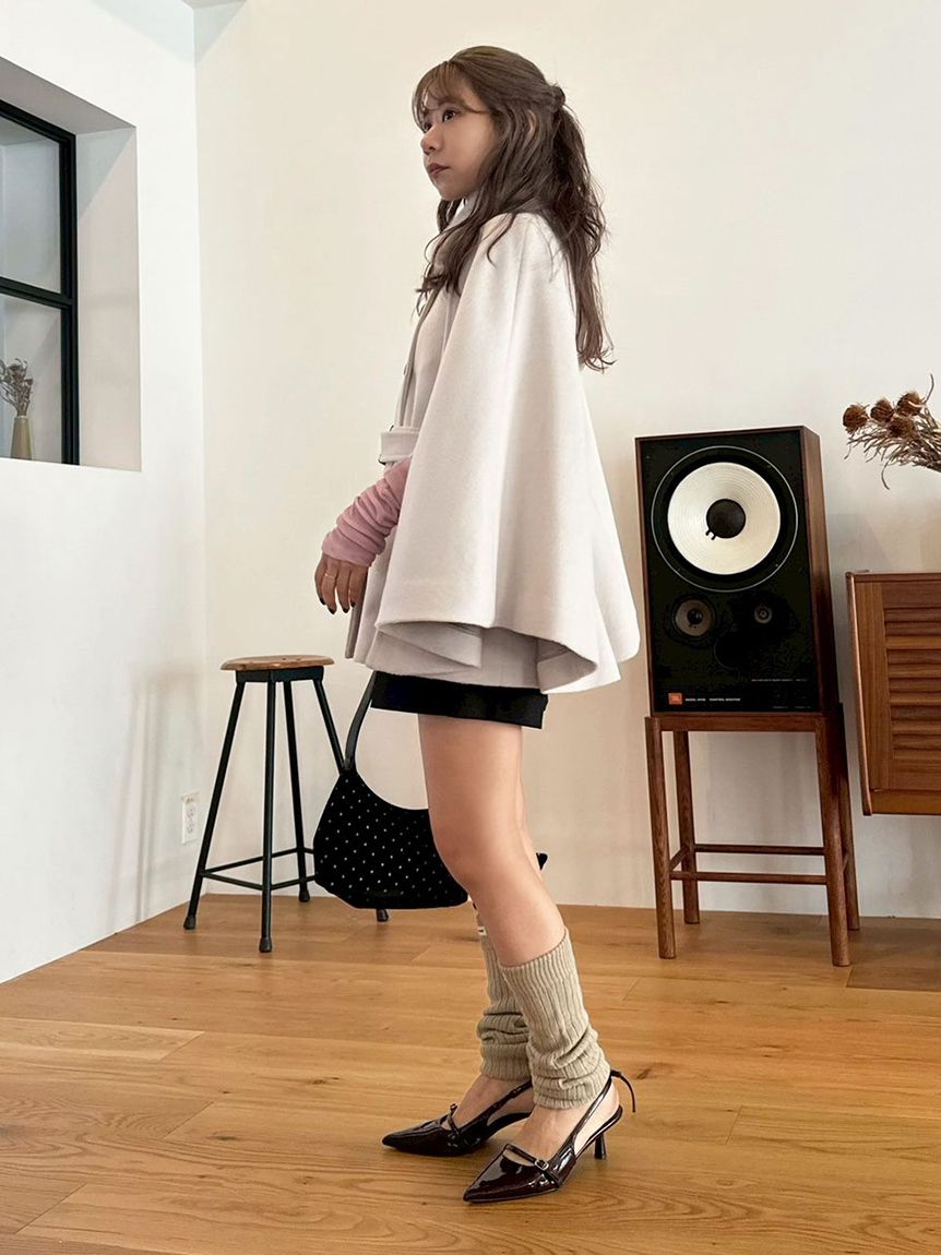 ファー付き3wayケープコート(コート)｜アウター｜LILY BROWN