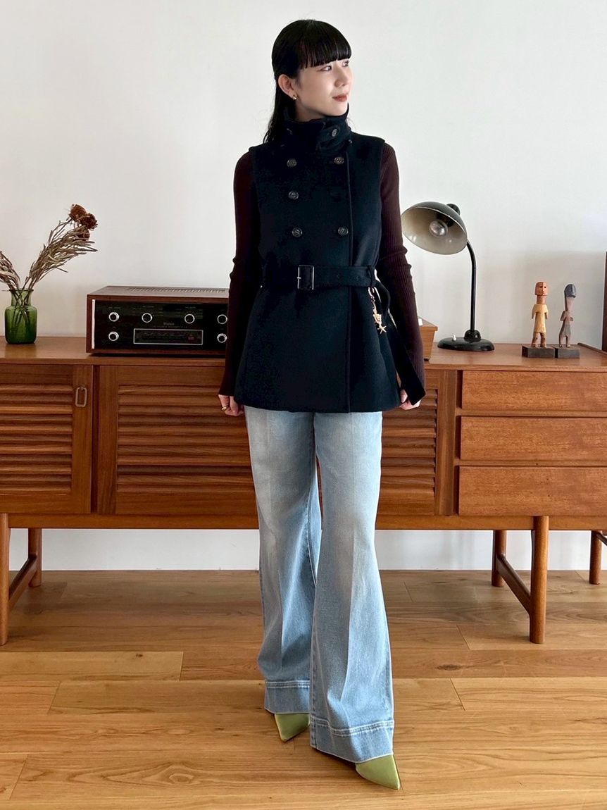 ファー付き3wayケープコート(コート)｜アウター｜LILY BROWN（リリー