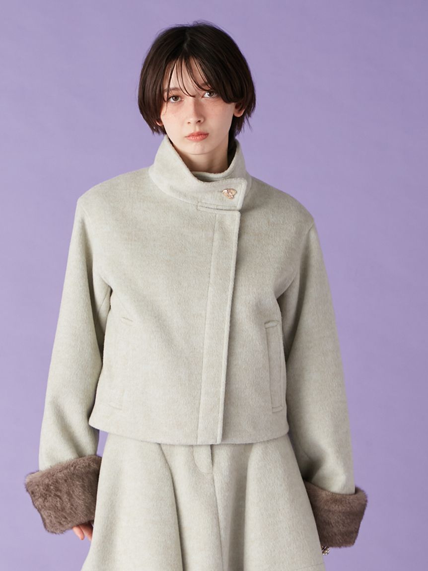 袖ファー2wayコート(コート)｜アウター｜LILY BROWN（リリー