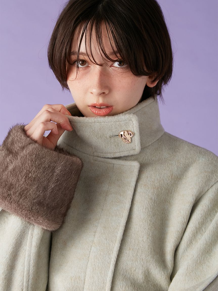 袖ファー2wayコート(コート)｜アウター｜LILY BROWN（リリー