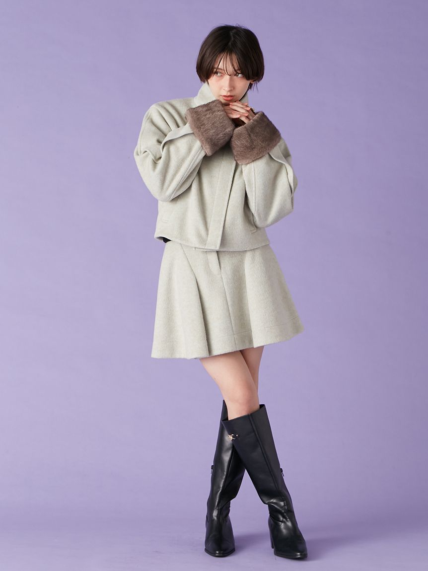 袖ファー2wayコート(コート)｜アウター｜LILY BROWN（リリーブラウン