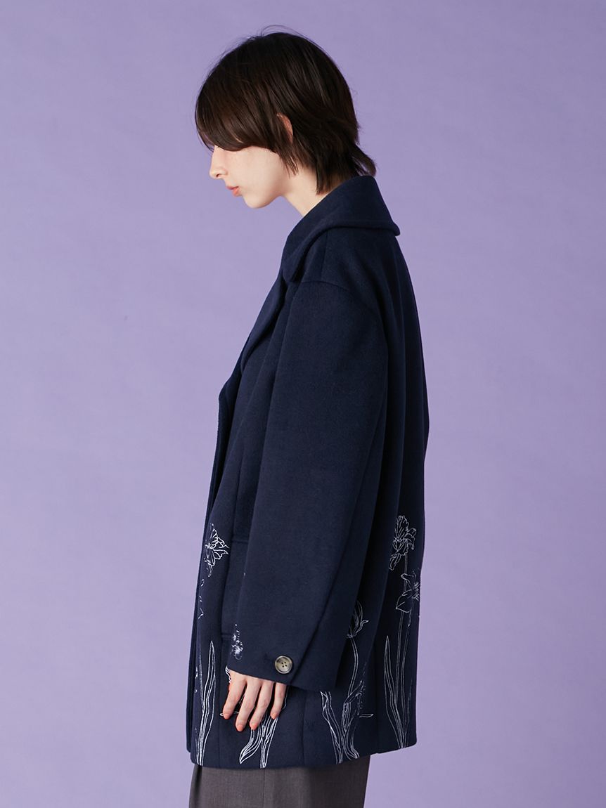 LILY BROWNリリー ブラウン エンブロイダリーコクーンコート エンブロイダリーコクーンコート(コート)｜アウター｜LILY BROWN