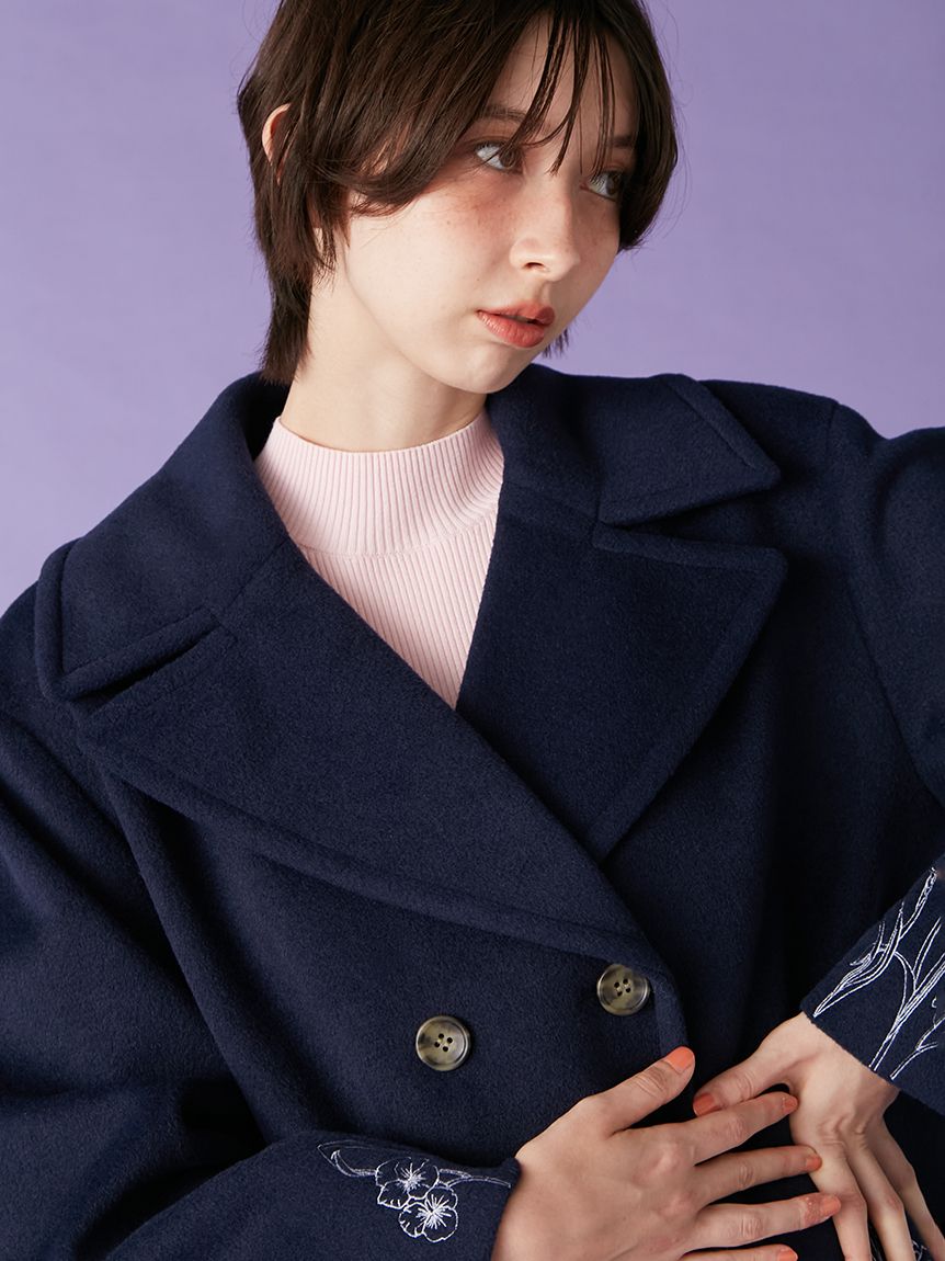 エンブロイダリーコクーンコート(コート)｜アウター｜LILY BROWN