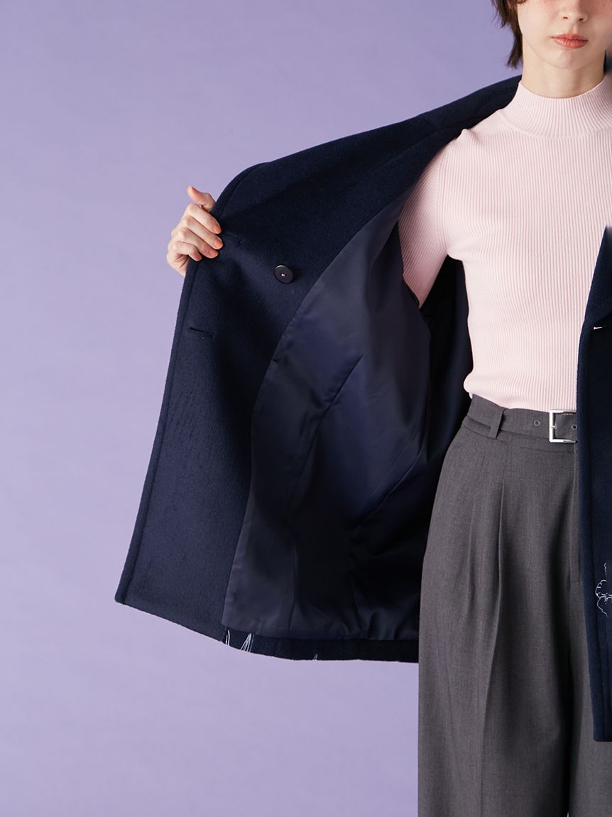 エンブロイダリーコクーンコート(コート)｜アウター｜LILY BROWN