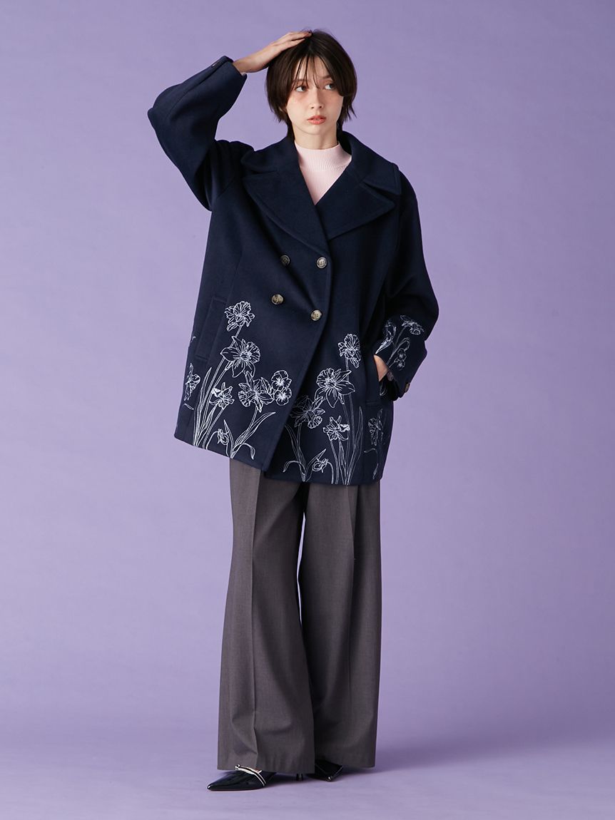 エンブロイダリーコクーンコート(コート)｜アウター｜LILY BROWN