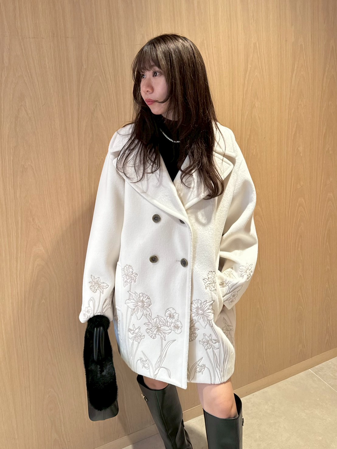 エンブロイダリーコクーンコート(コート)｜アウター｜LILY BROWN