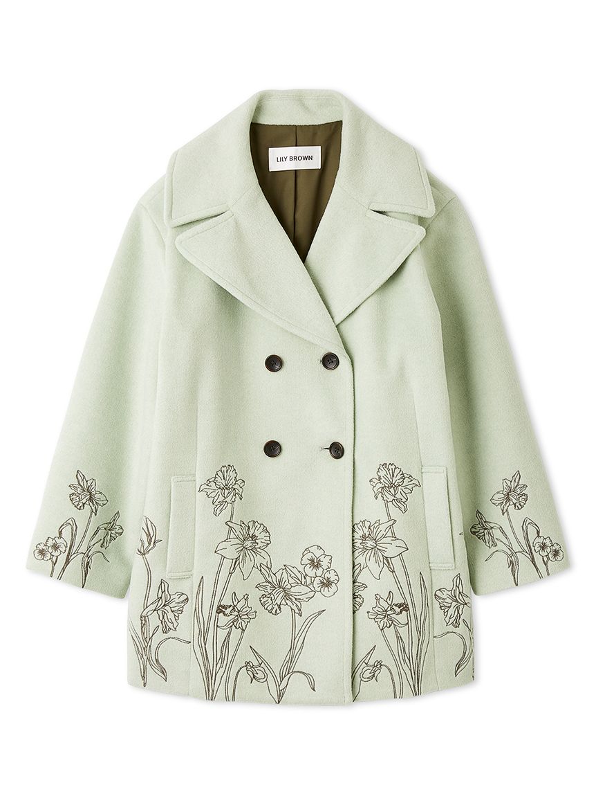 LILY BROWNリリー ブラウン エンブロイダリーコクーンコート エンブロイダリーコクーンコート(コート)｜アウター｜LILY BROWN