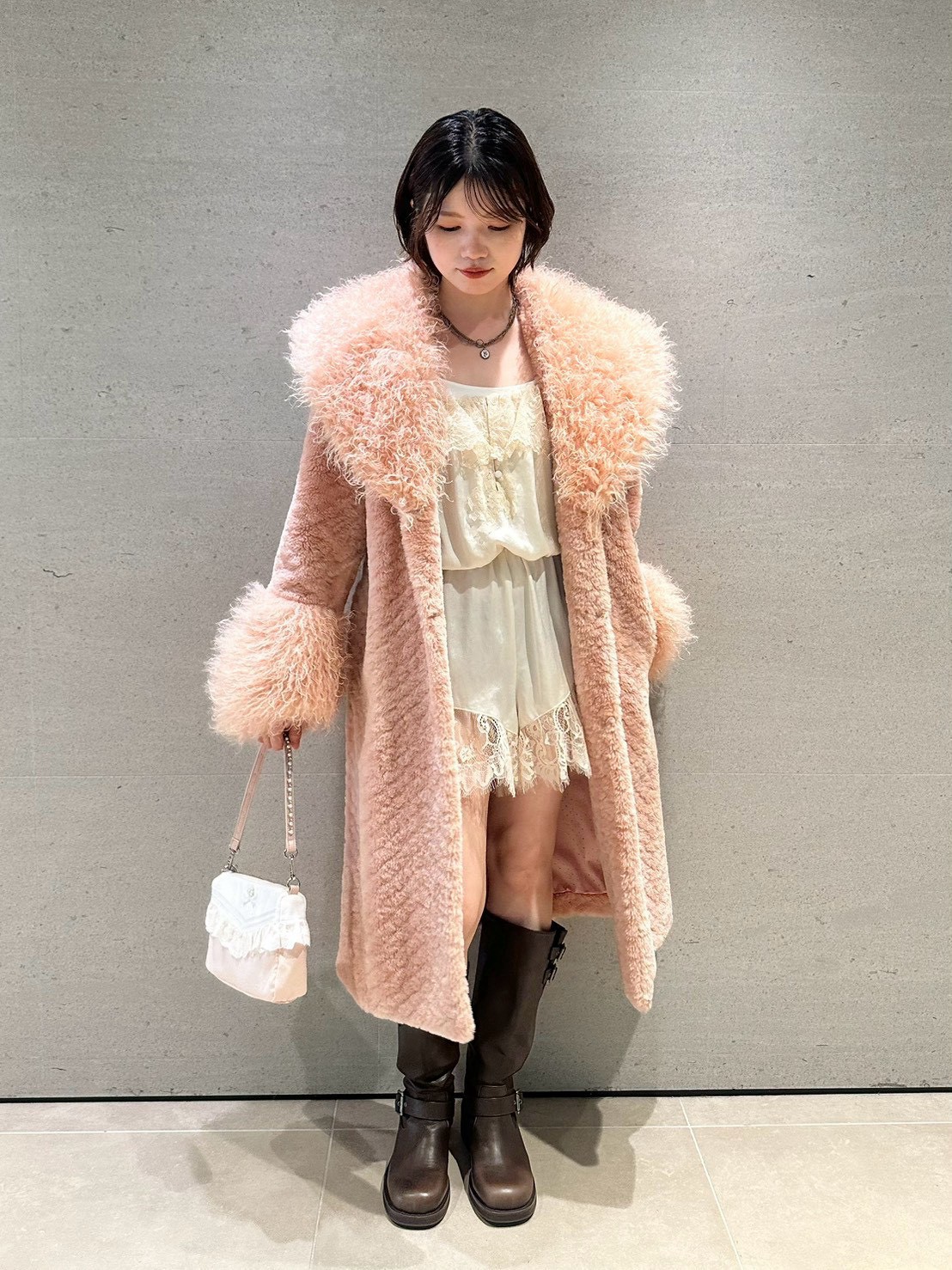Anniversary Edition】ロングファーコート(ステンカラーコート 