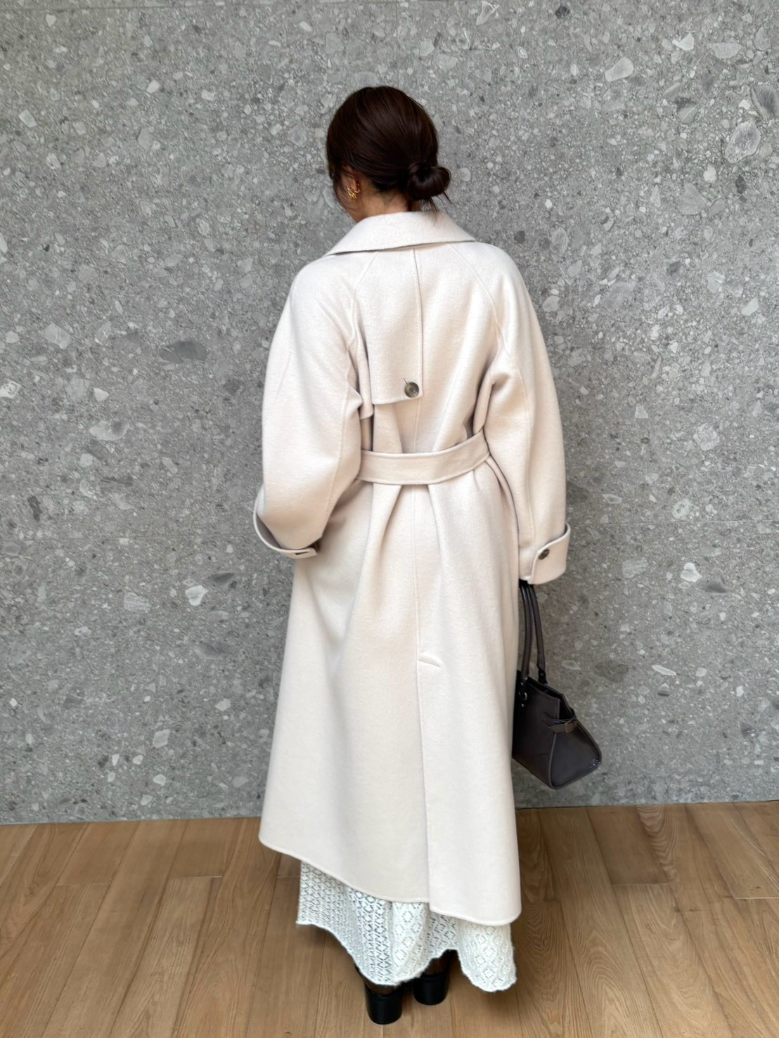 スタンドカラーロングリバーコート(トレンチコート)｜OUTER｜LILY