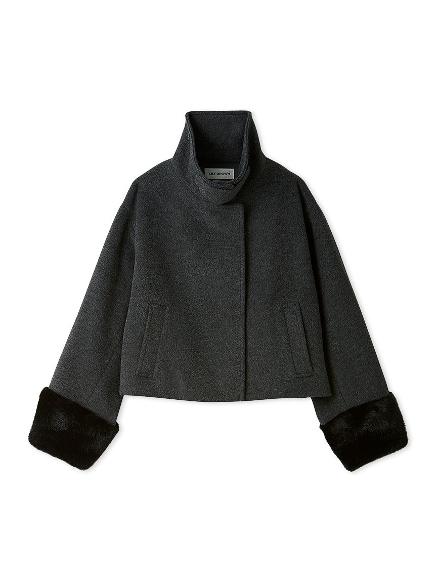 2wayステンカラーファーコート(ステンカラーコート)｜OUTER｜LILY