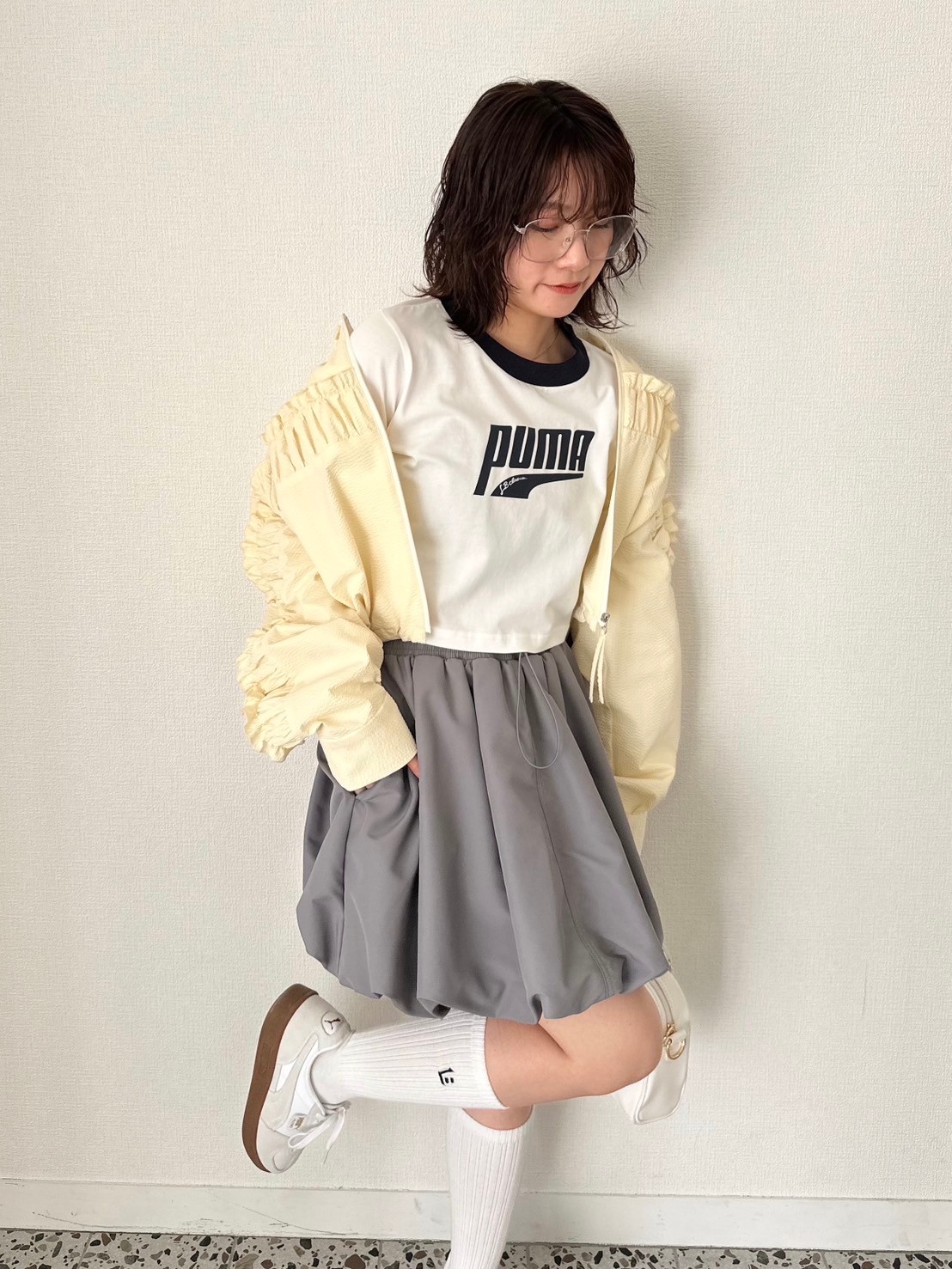 オフィシャル・MASHアプリ限定カラー】UVサッカーエンボスフリル