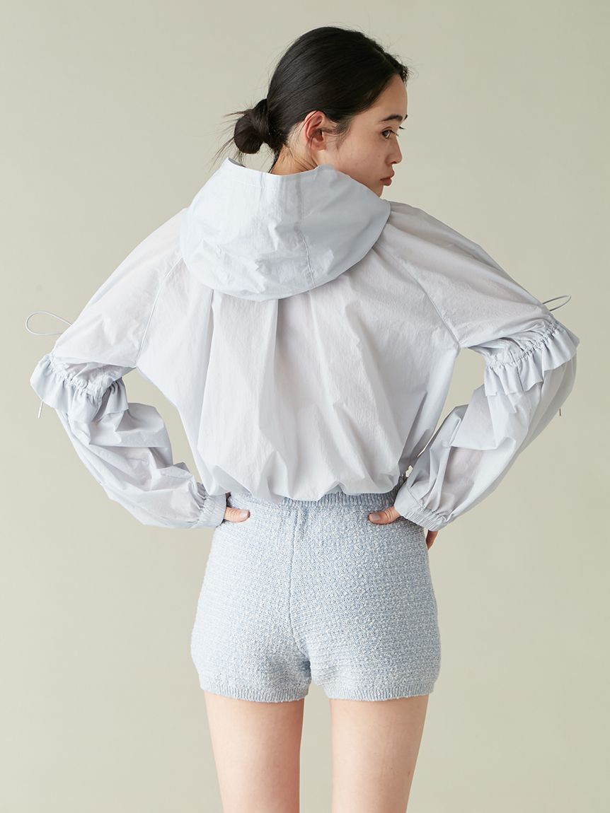 LILYBROWN × MARYQUANT UV フリルシアーブルゾン ブルー LILYBROWN × MARYQUANT UV フリルシアーブルゾン ブルー