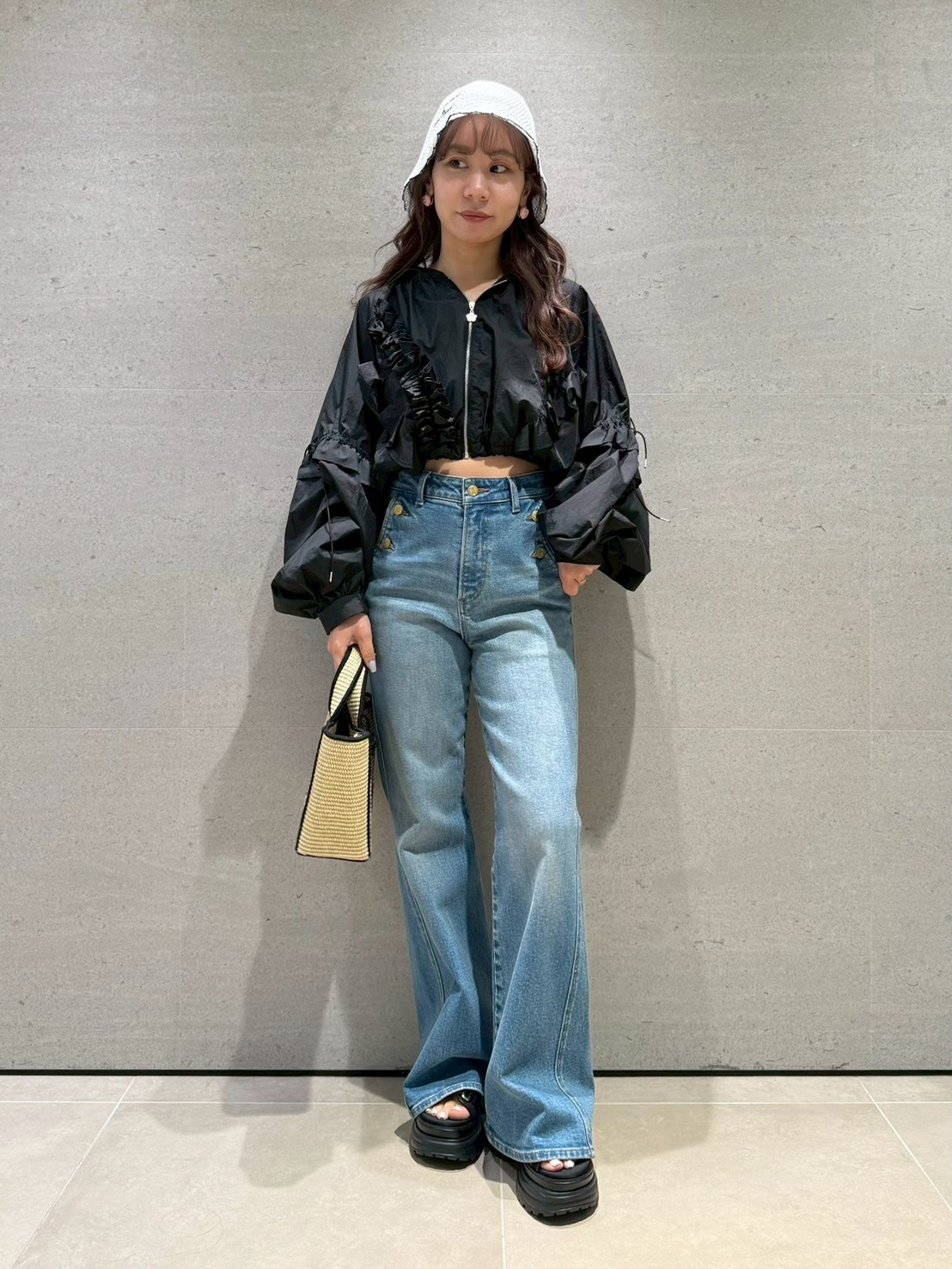 LILY BROWN MARY QUANT UVカット2way シアーブルゾン LILY BROWN｜【LILY BROWN×MARY QUANT】UVカット2wayシアー