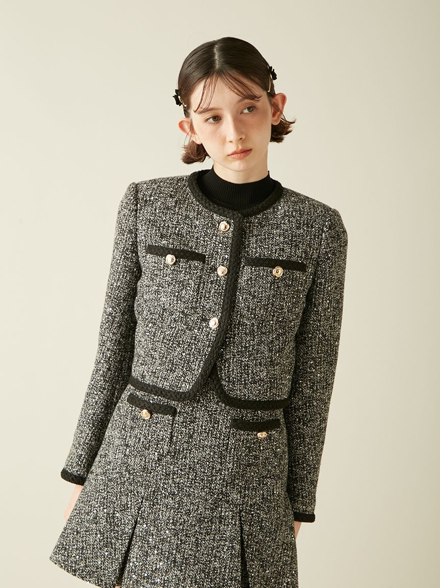 ツイードショートジャケット(ジャケット)｜アウター｜LILY BROWN