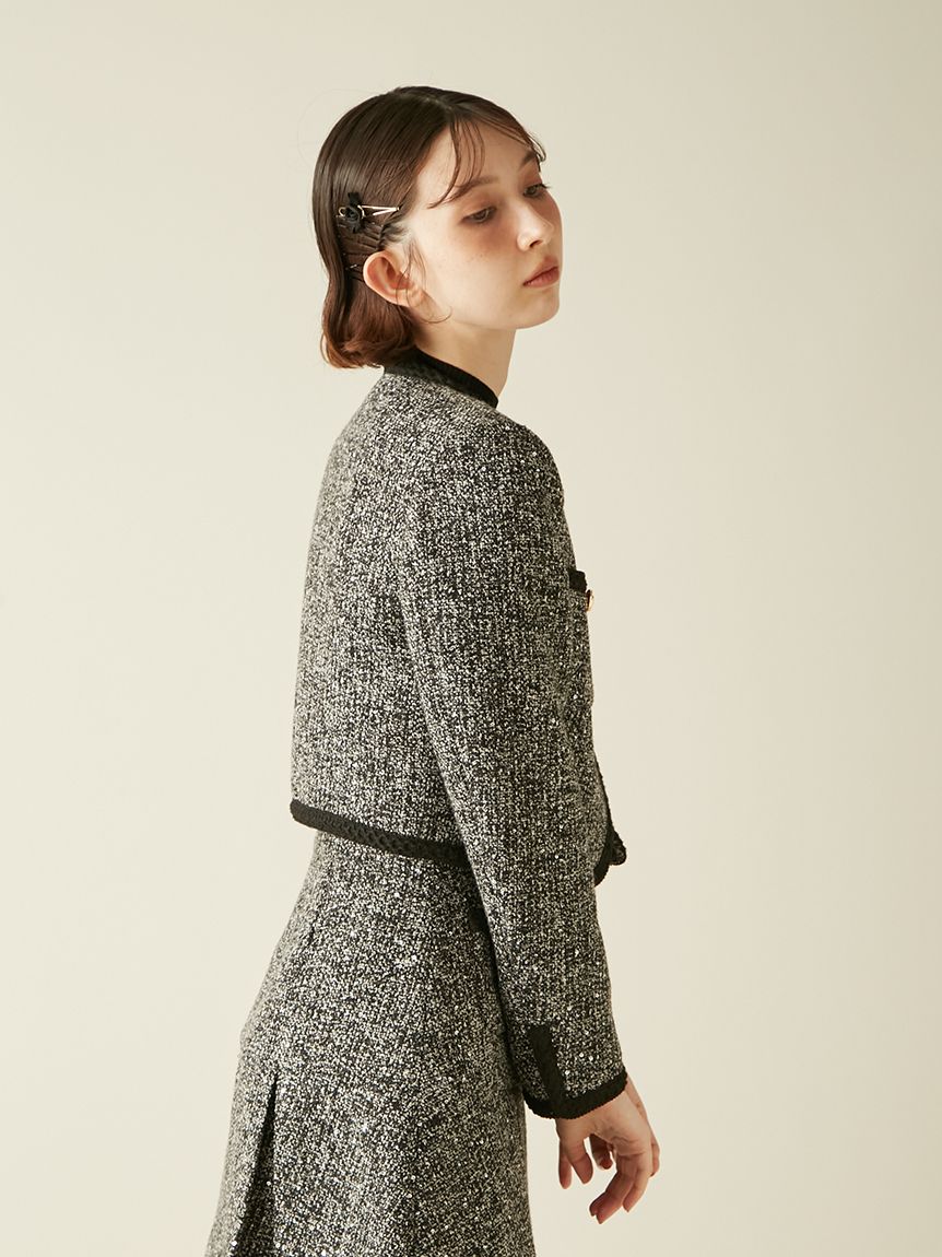 ツイードショートジャケット(ジャケット)｜アウター｜LILY BROWN