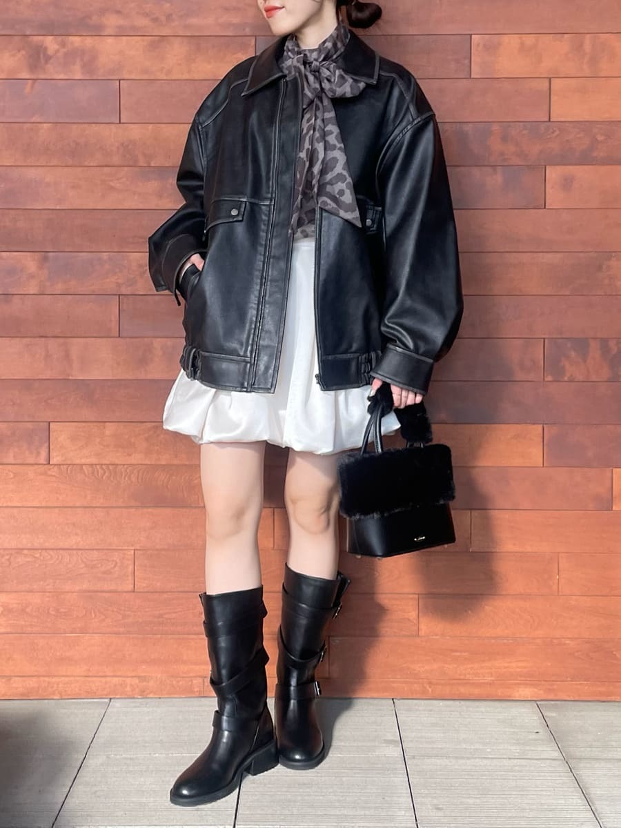 ヴィンテージフェイクレザーブルゾン(ブルゾン)｜アウター｜LILY BROWN