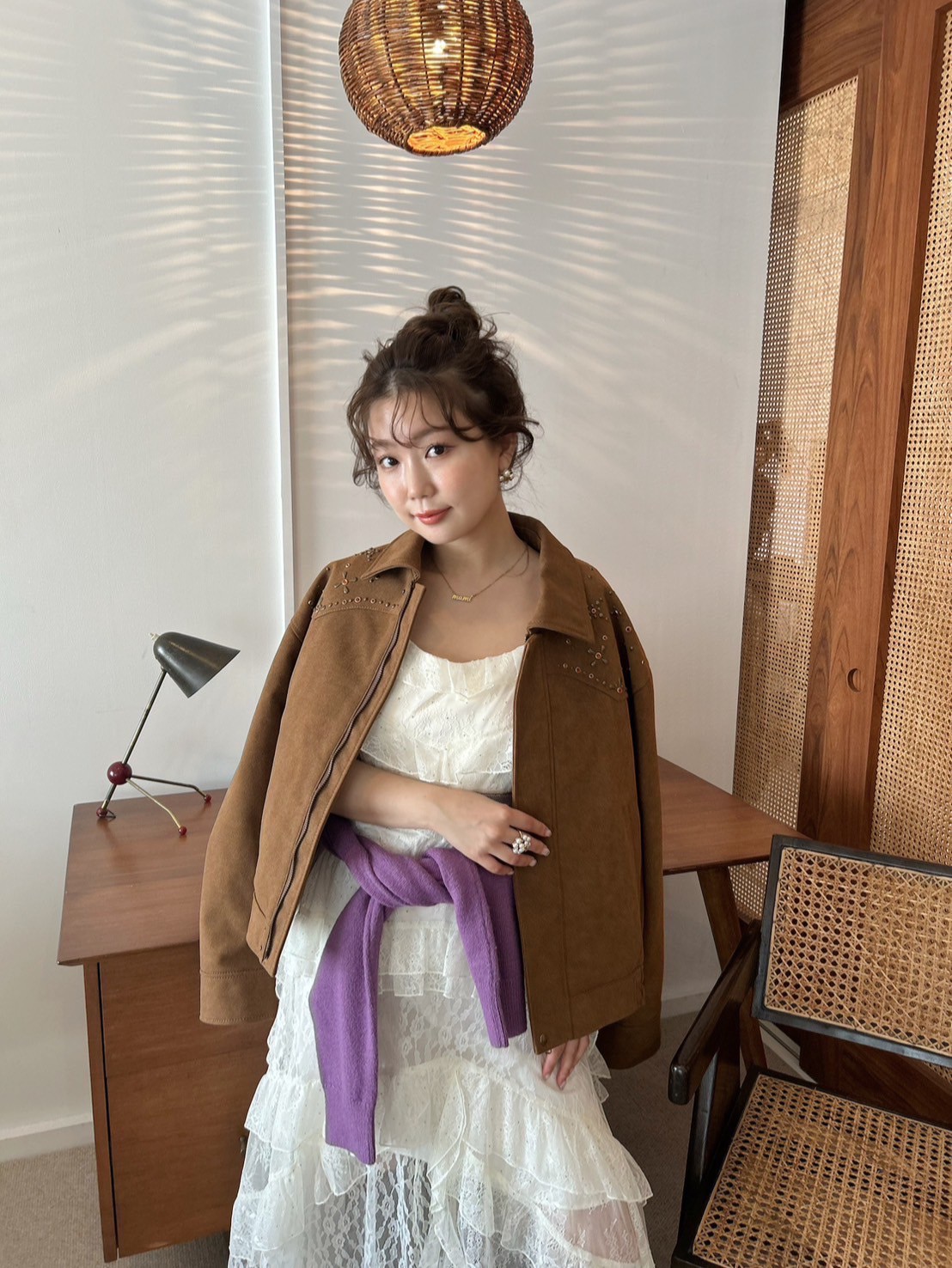 LILY BROWN ×ANNA SUI】バタフライスタッズブルゾン(ブルゾン