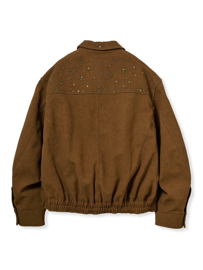 【完売】LILY BROWNバリエーションオーバーフィットパフブルゾン LILY BROWN ×ANNA SUI】バタフライスタッズブルゾン（ブルゾン