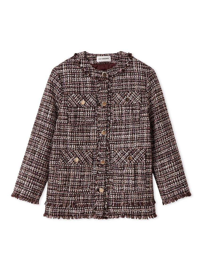LILY BROWN ツイードジャケット LILY BROWN（リリーブラウン）の「ツイードジャケット（ノー