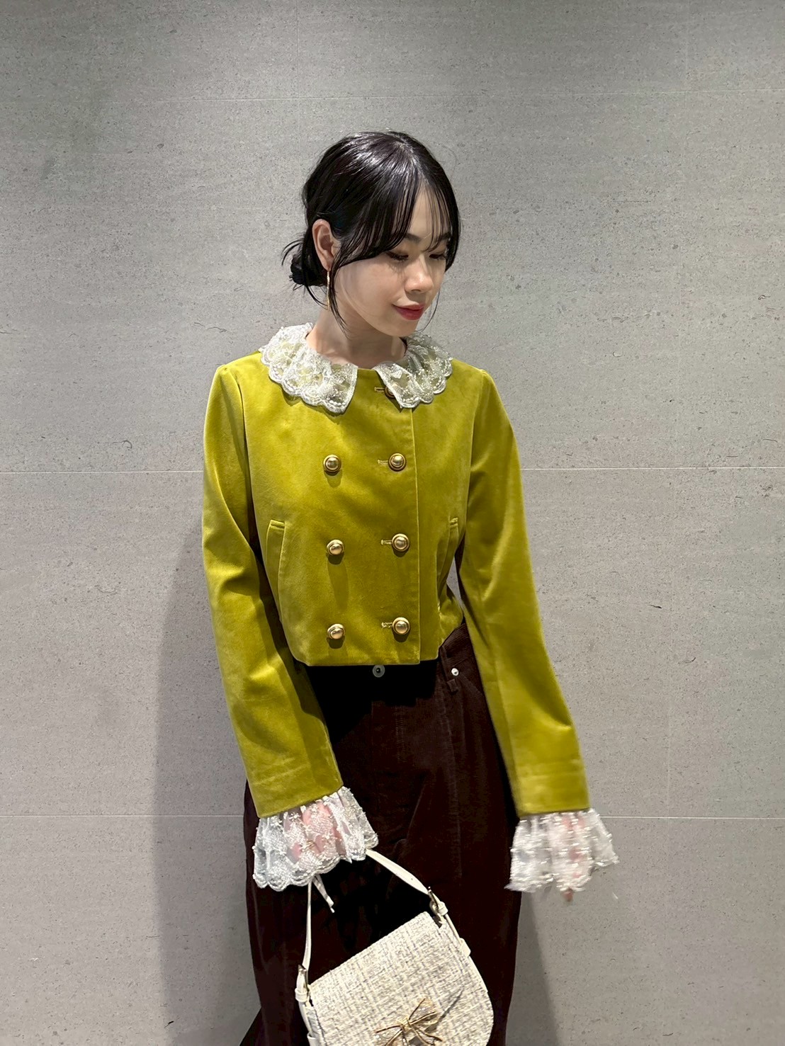 ジャケット・アウター BB RIBBON MANTLE LIMITED セール】 ファンシーヘリンボーンライトジャケット （その他