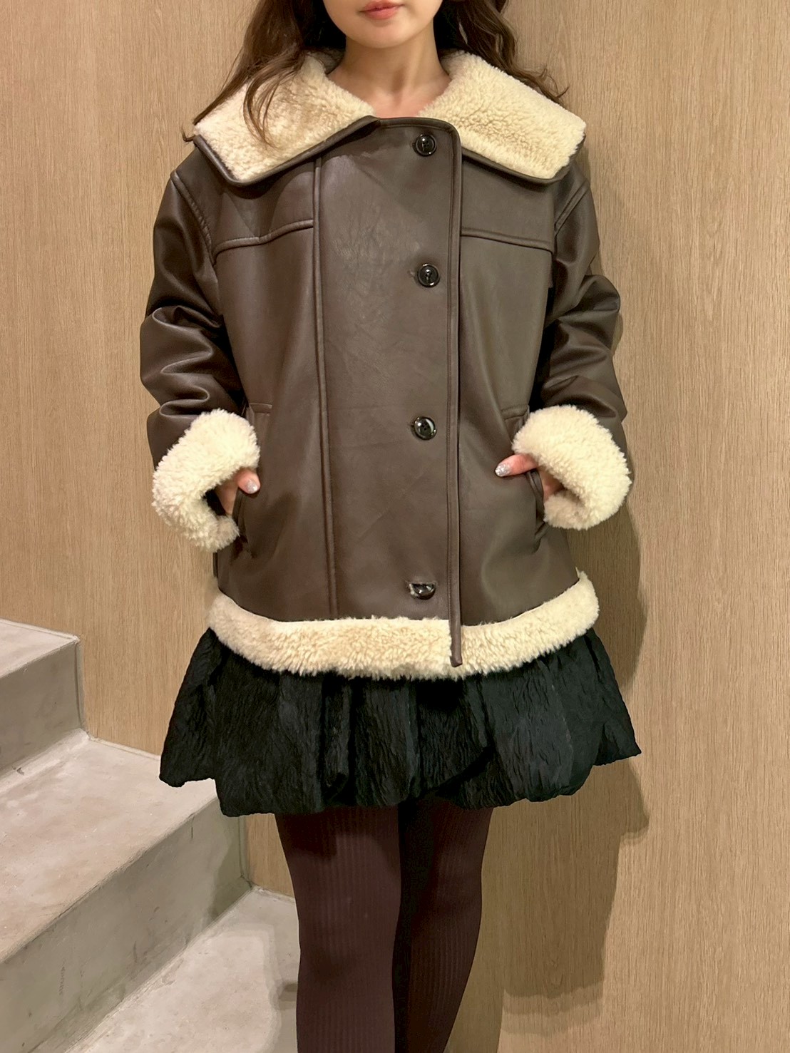 ビックカラーボアジャケット(ジャケット)｜アウター｜LILY BROWN