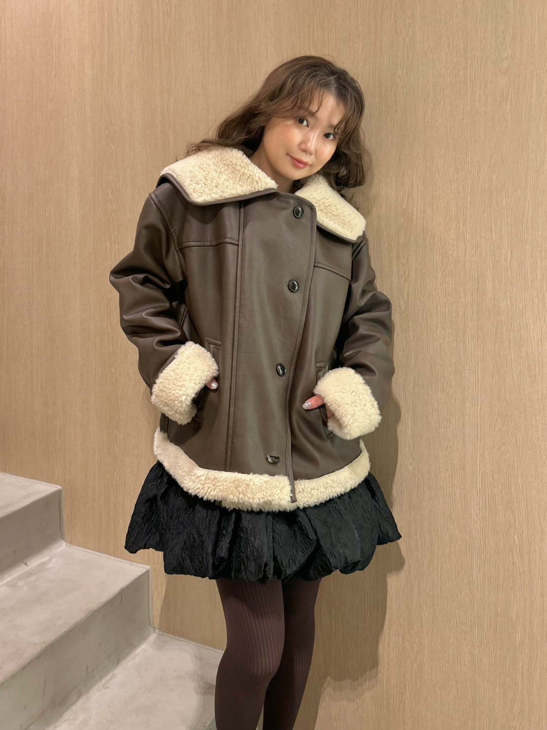 ビックカラーボアジャケット(ジャケット)｜アウター｜LILY BROWN