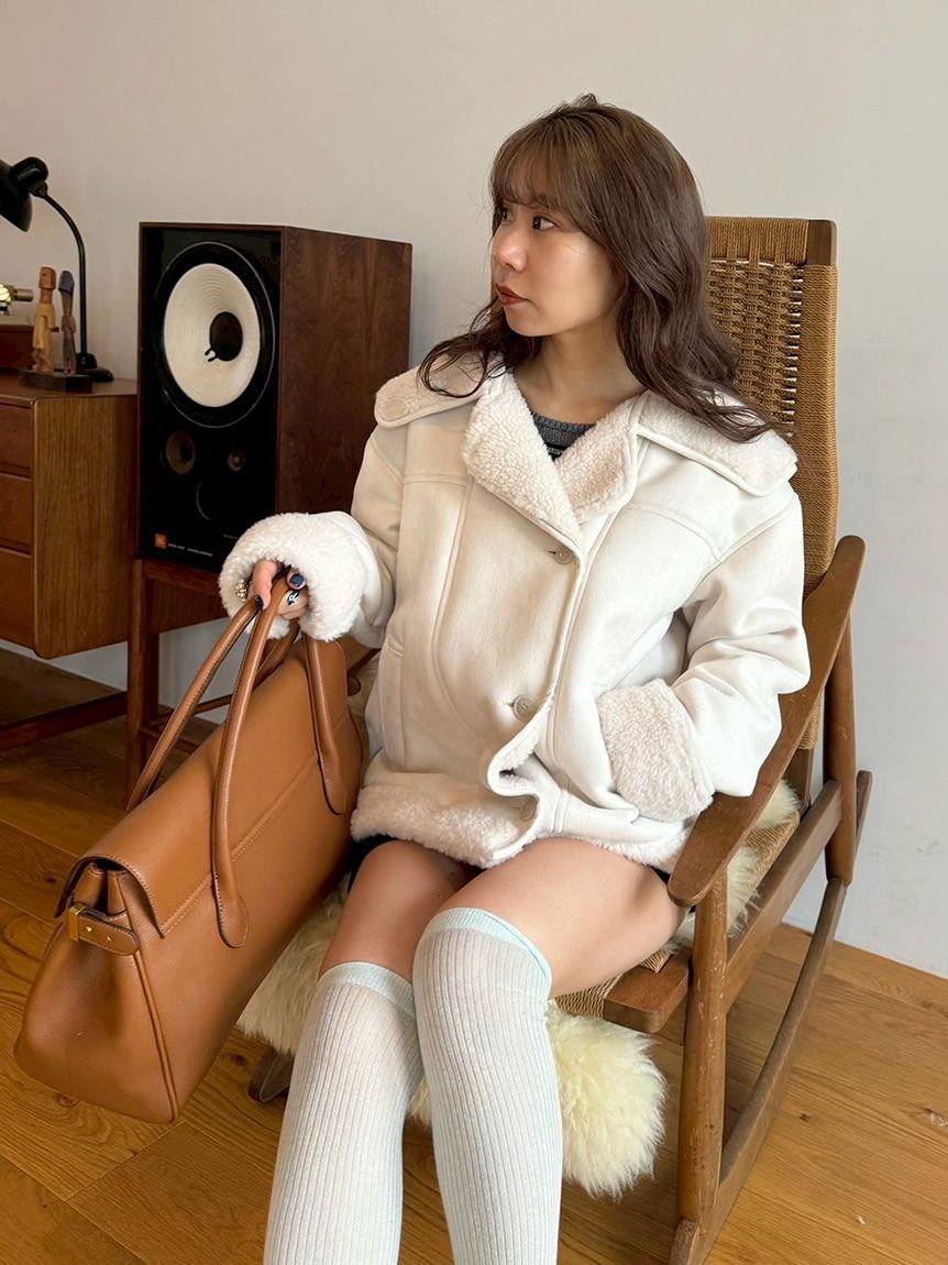 ビックカラーボアジャケット(ジャケット)｜アウター｜LILY BROWN