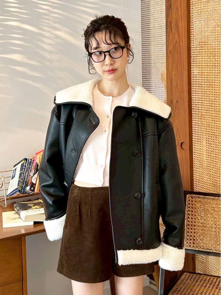 ビックカラーボアジャケット(ジャケット)｜アウター｜LILY BROWN