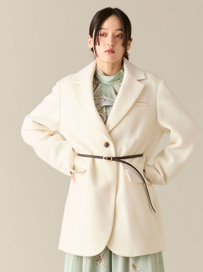 ベルト付きシャギーオーバージャケット(Hearts2Hearts着用)(ジャケット