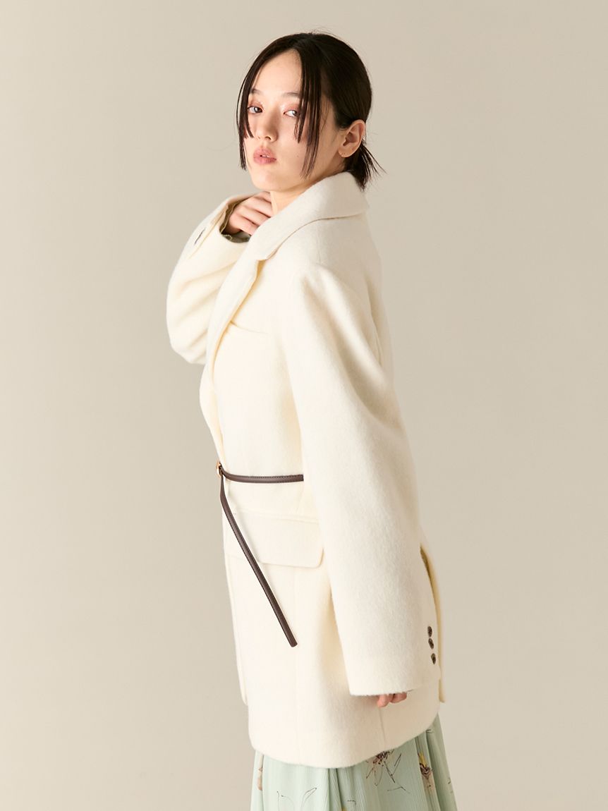 ベルト付きシャギーオーバージャケット(Hearts2Hearts着用)(ジャケット