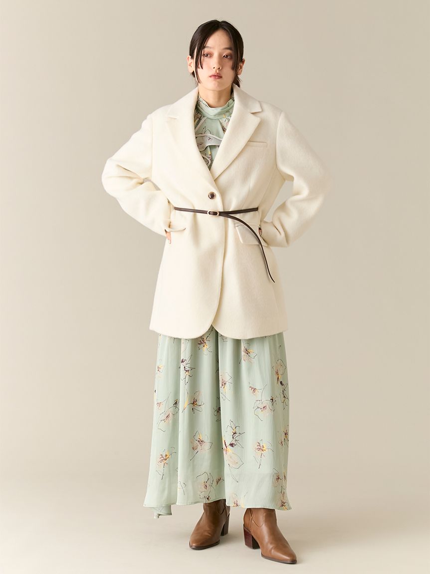 ベルト付きシャギーオーバージャケット(Hearts2Hearts着用)(ジャケット